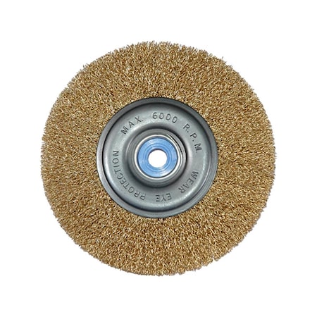 K-Tool International Crimped Wire Wheel, Coarse, Medium Face, 6" KTI79201